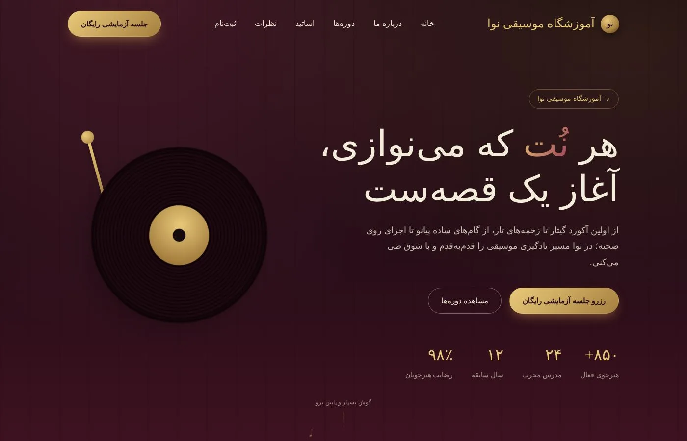 آموزشگاه موسیقی نوا